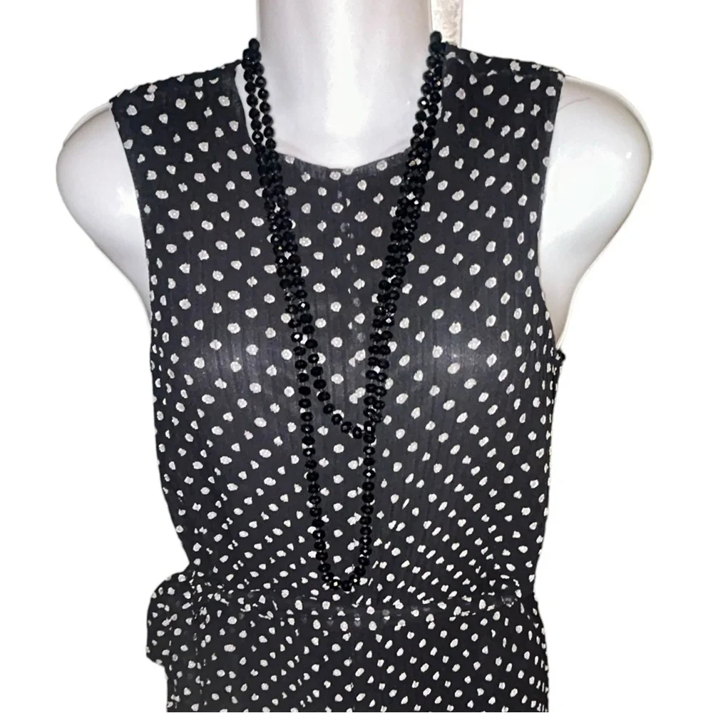 IVONNE black & white Polka dot jumpsuit- nice!‎ Size small/CH